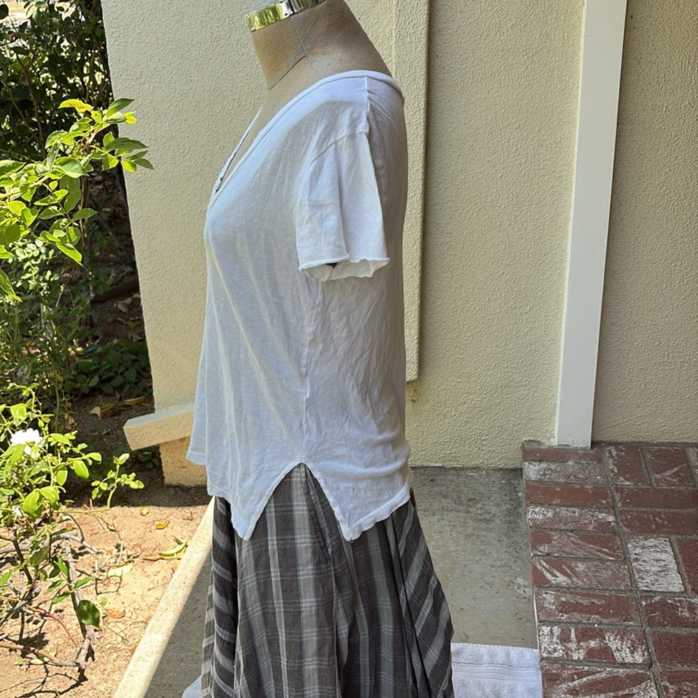 LNA white soft great high end slouchy tshirt. Made in USA - Picture 4 of 10